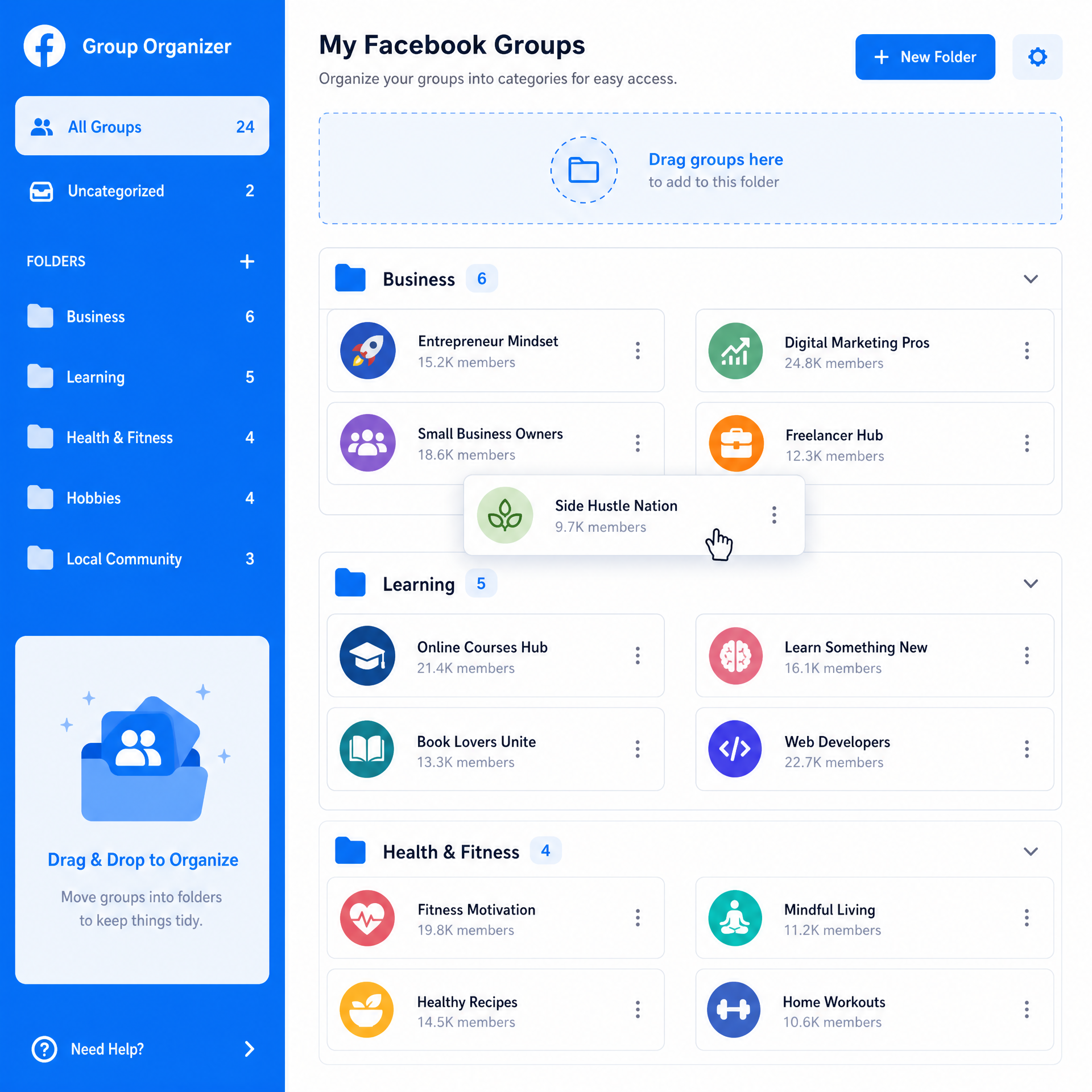Gestión de Grupos